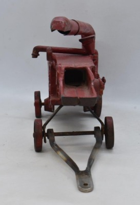 McCormick Deering Arcade Cast Iron threshing machine, 9"L - 2