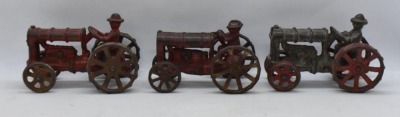 (3) Cast Iron miniature tractors - 3