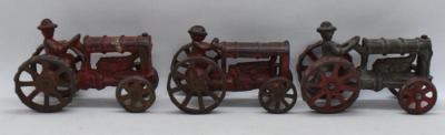 (3) Cast Iron miniature tractors - 5