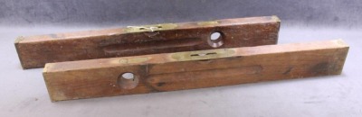 (2) Stanley Cherry and Brass 26" levels - 10