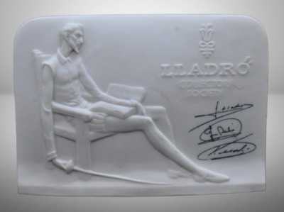 Lladro porcelain promotional store advertising sign w/ signatures