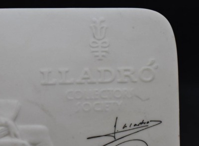 Lladro porcelain promotional store advertising sign w/ signatures - 5