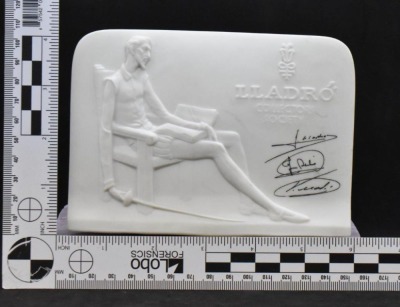 Lladro porcelain promotional store advertising sign w/ signatures - 10