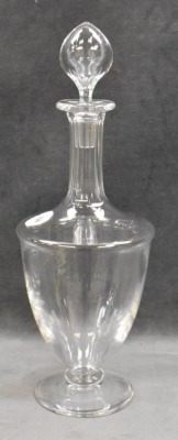 Mrkd. Baccarat 13" crystal decanter w/ stopper - 2