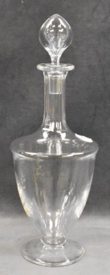 Mrkd. Baccarat 13" crystal decanter w/ stopper - 4