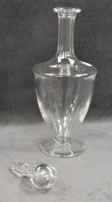 Mrkd. Baccarat 13" crystal decanter w/ stopper - 5