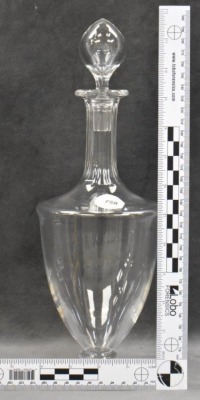 Mrkd. Baccarat 13" crystal decanter w/ stopper - 8