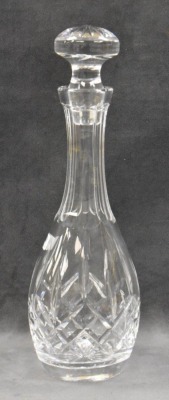 Waterford Lismore 11.5" liquor decanter w/ stopper - 2