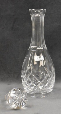 Waterford Lismore 11.5" liquor decanter w/ stopper - 5