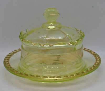 Vaseline 4 pc. table set by Riverside Glass Co. - 7