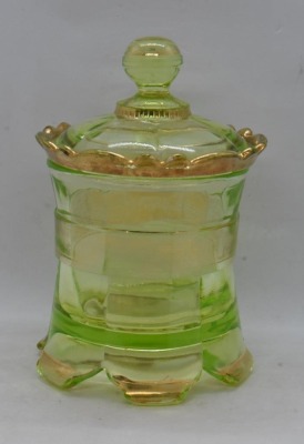 Vaseline 4 pc. table set by Riverside Glass Co. - 13