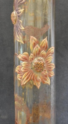 Emile Galle Cristallerie floral 23.5" vase - 8