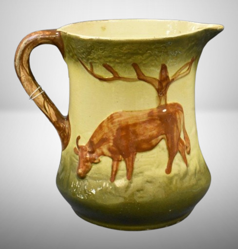 Roseville Early 8.5" pitcher, Cows