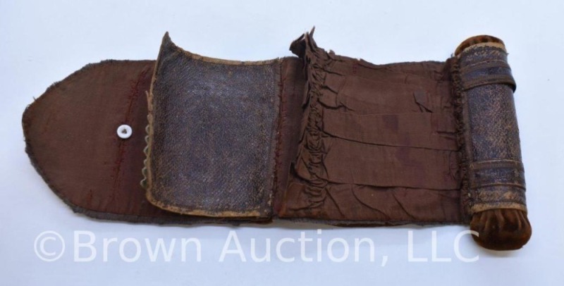 Civil War soldier's "Housewife" sewing kit