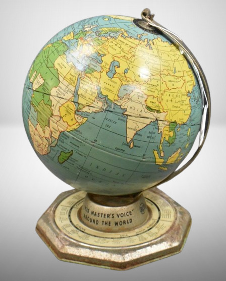 RCA Victor tin-litho advertising globe