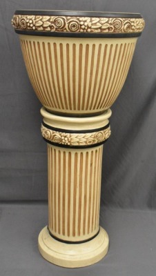 Weller Zona jardiniere and pedestal - 4