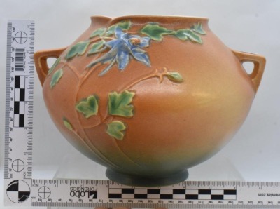 Roseville Columbine 400-6" bowl, brown - 3