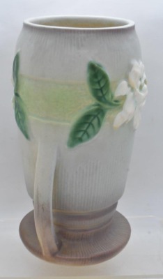 Roseville Gardenia 683-8" vase, gray - 4