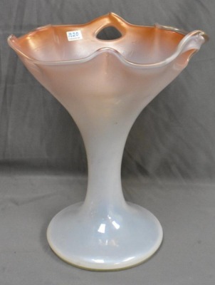 Pair of Art Nouveau Italian? 12"h free form vases - 2