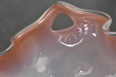 Pair of Art Nouveau Italian? 12"h free form vases - 10