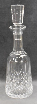 Waterford Lismore 13.5" decanter w/ stopper - 3