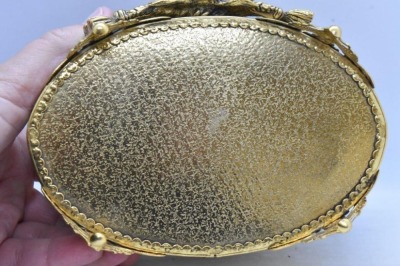 (3) Gold metal ormolu filigree jewelry boxes, various sizes - 19