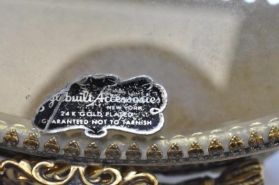 (3) Gold metal ormolu filigree jewelry boxes, various sizes - 20