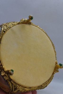 (3) Gold metal ormolu filigree jewelry boxes, various sizes - 31