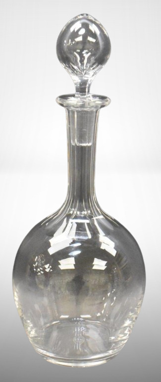 Mrkd. Baccarrat 12"h decanter w/ stopper