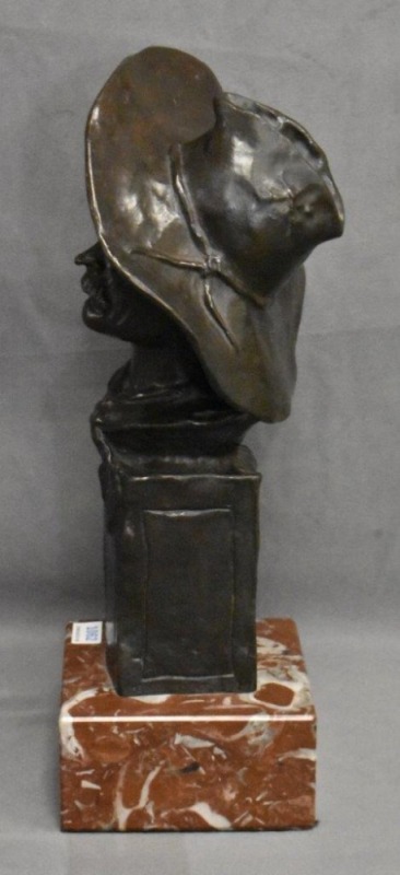 "The Sergeant" Frederic Remington bronze on marble base