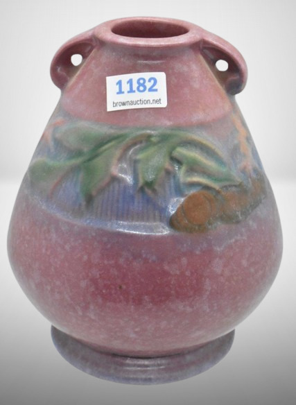 Roseville Baneda 601-5" vase, pink