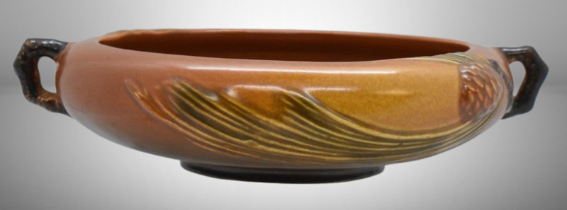 Roseville Pine Cone 425-6" bowl, brown