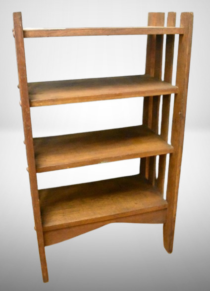 Oak Mission 4-shelf book shelf