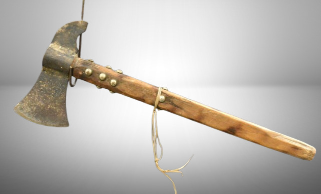 Native American axe w/ wood handle