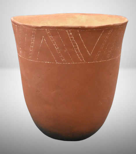 Pre-Columbian Native American 9" pottery jar artifact