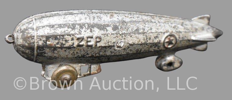 1930's Cast Iron Zeppelin Dirigible blimp