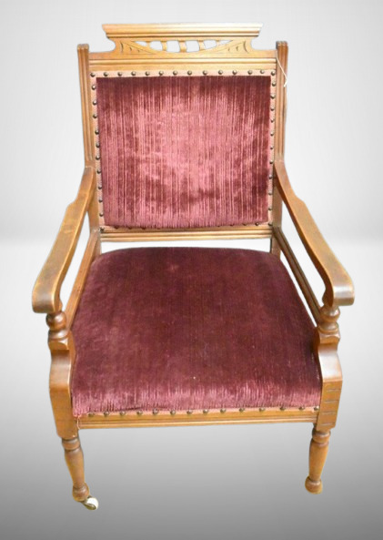 Parlor straight armed side chair