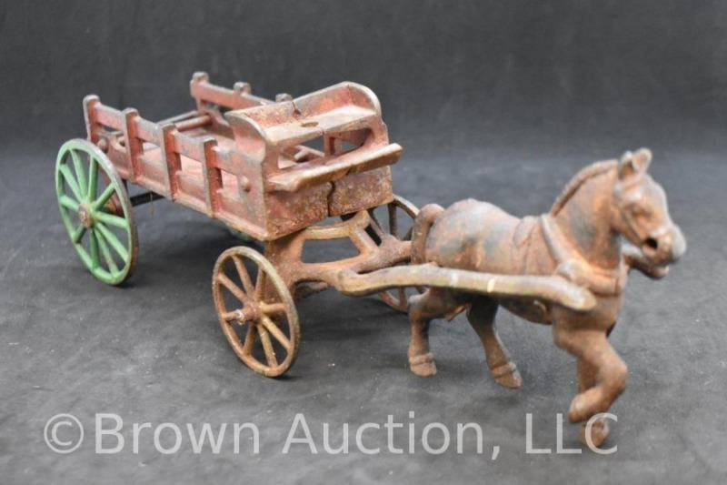 Cast Iron Kenton horse-drawn wagon