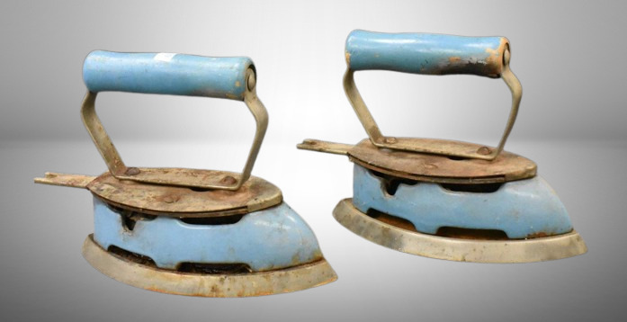 (2) Vintage Coleman gas sad irons (no tanks)