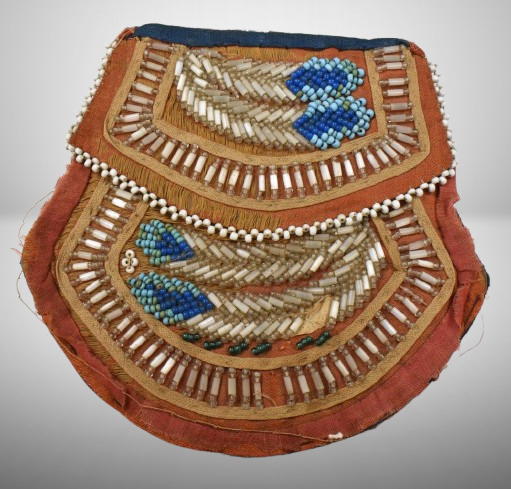 Native American Iriquois beaded medicine bag