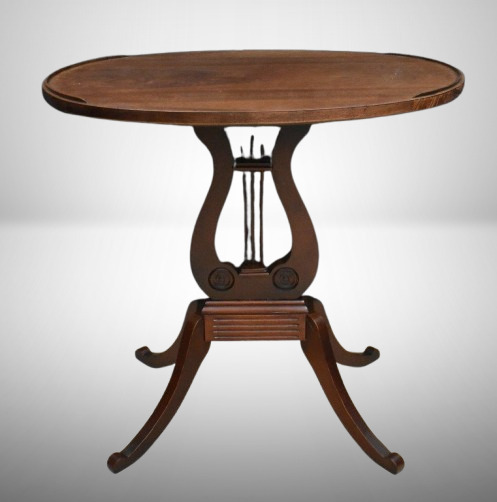 Duncan Phyfe Lyre side/ lamp table