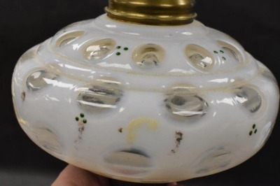 Mrkd. J.F. Curran and Co. (Extra Plate) Victorian 21" tall elec. kerosene stand lamp - 9