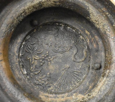 Japanese bronze 16" censer, Meiji period - 11