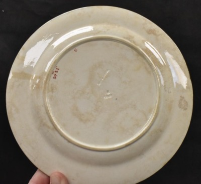 Victorian Majolica 8.5"d Lobster plate, mrkd. Wedgwood - 4