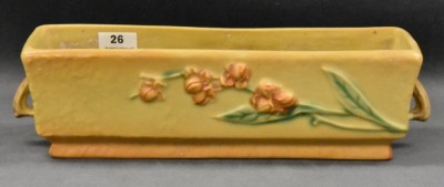 Roseville Bitter Sweet 868-8" window box, yellow - 8