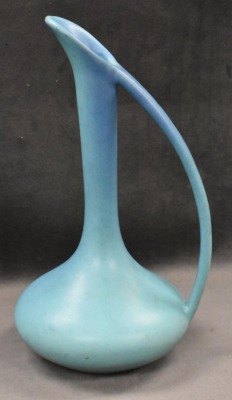 Van Briggle 12" ewer, turquoise - 3
