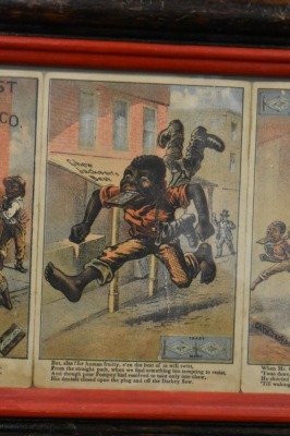 (3) Framed "Jacksons Best Chewing Tobacco" trade cards - 3
