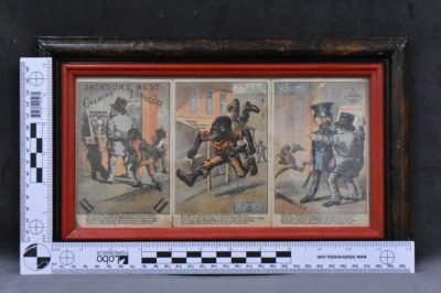 (3) Framed "Jacksons Best Chewing Tobacco" trade cards - 8