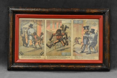 (3) Framed "Jacksons Best Chewing Tobacco" trade cards - 9