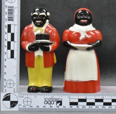 F and F mold Uncle Mose and Aunt Jemima 5" salt and pepper set - 9